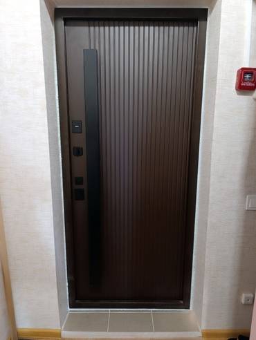 Дверь в квартиру с длинными ручками